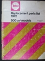 Picture of PARTS BOOK, B50, 1972