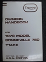 Picture of H/BOOK, T140E, 1978