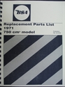 Picture of PARTS BOOK, A75, 1971, REPO