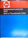 Picture of PARTS BOOK, T65, 1973