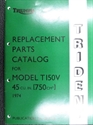 Picture of PARTS BOOK, T150V, 1974-5