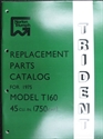 Picture of PARTS BOOK, T160, 1975