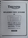 Picture of PARTS BOOK, T150T, 69, REPO