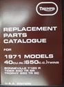 Picture of PARTS BOOK, 1971, 650, TRIUM