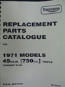 Picture of PARTS BOOK, T150, 1971, REPO