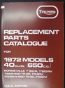 Picture of PARTS BOOK, 1972, 650, TRIUM