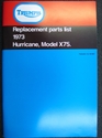 Picture of PARTS BOOK, 1973, X75, HURRI