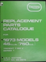 Picture of PARTS BOOK, T150V, 1973, #1