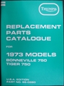 Picture of PARTS BOOK, 73, 750 TWIN