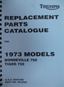 Picture of PARTS BOOK, 73 T140V, REPO