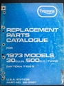 Picture of PARTS BOOK, T100, 1973, USED