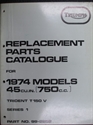 Picture of PARTS BOOK, T150, 74, #1