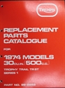 Picture of PARTS BOOK, TR5T, 1974