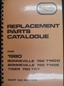 Picture of PARTS BOOK, 1980, T140/TR7