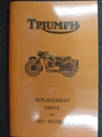 Picture of PARTS BOOK, 1951, 650, TRIUM