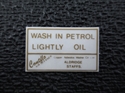 Picture of DECAL, A/FILTER, WASH IN PE