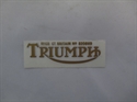 Picture of DECAL, TRIUMPH REGD, GOLD