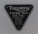 Picture of PATENT PLATE, TIGER 100