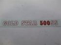 Picture of DECAL, GOLD STAR 500SS