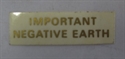 Picture of DECAL, NEGATIVE EARTH